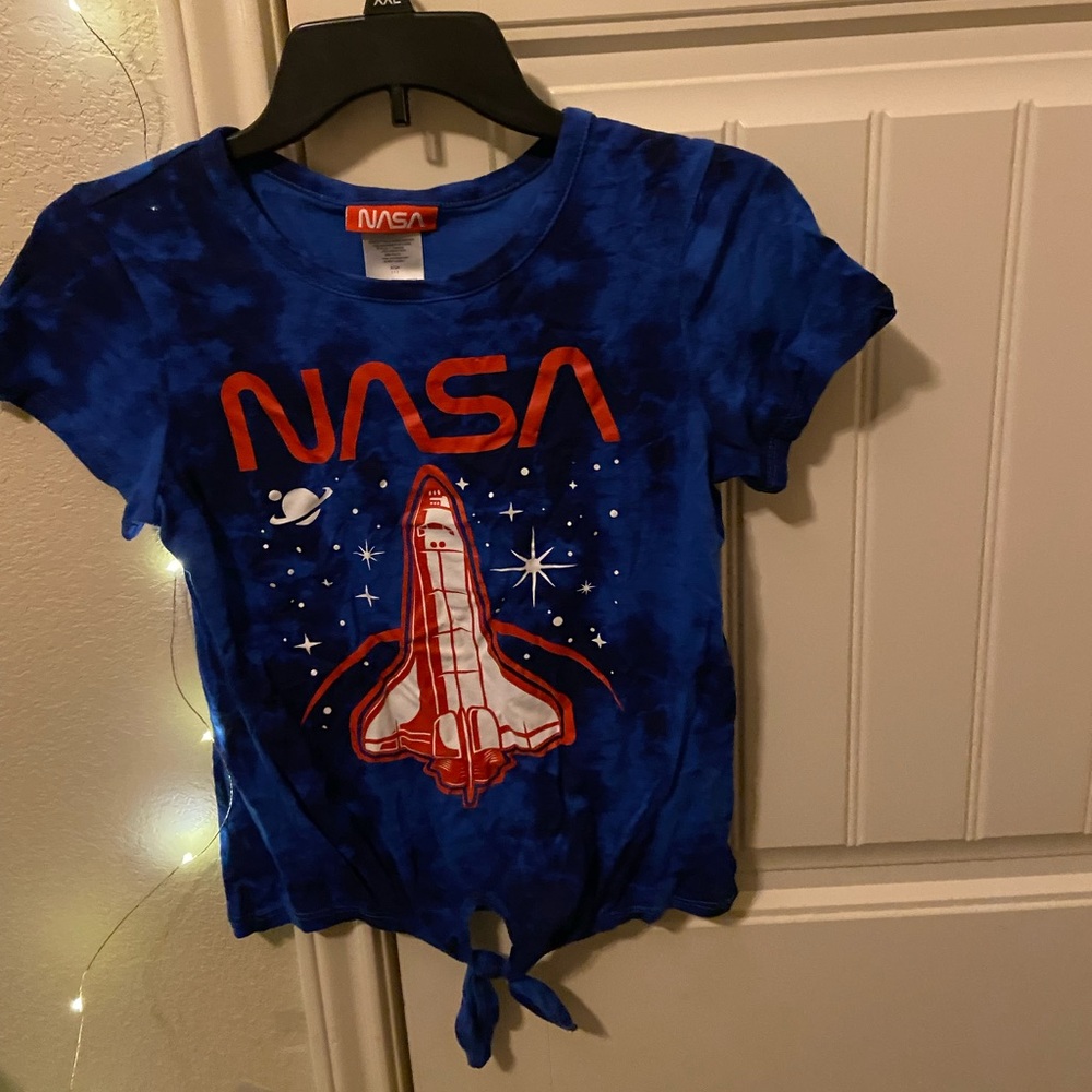 Blue NASA spaceship shirt